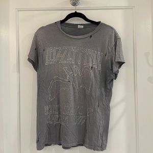 Madeworn Led Zeppelin Grey Tee. Size small.